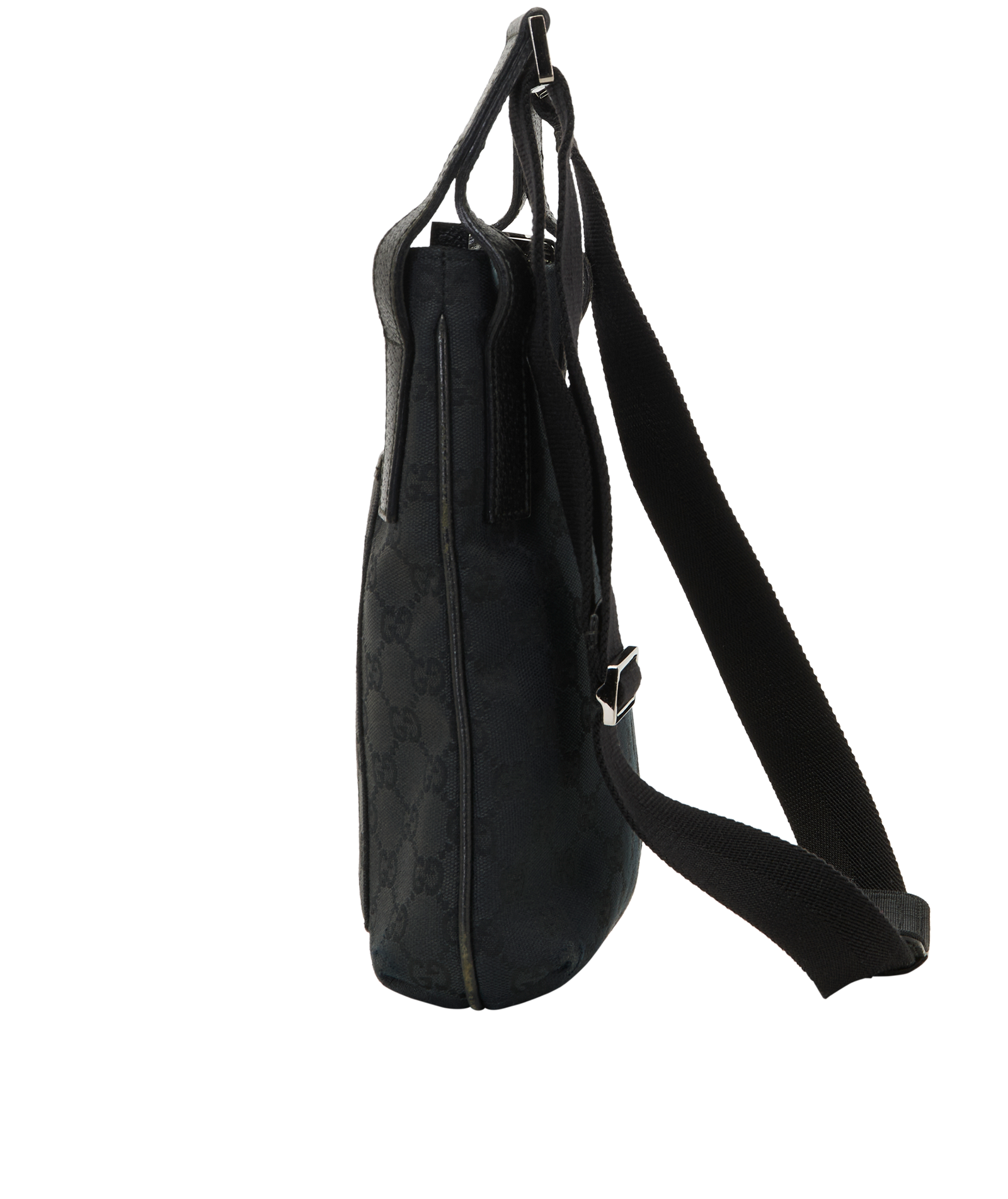 GG Messenger, &pound;310, Handbags, Black, Canvas, Bottom view